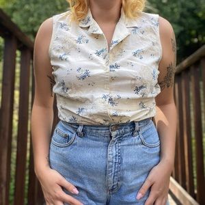 Vintage Floral Tank Top